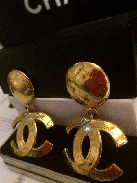 vintage gold chanel ring|most collectible Chanel earrings.